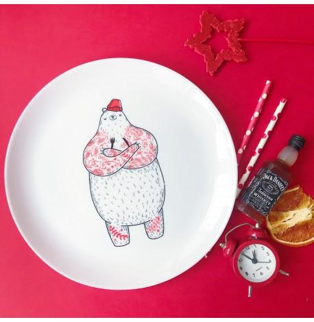 Тарелка «Голодный Мишка»