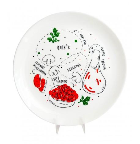 Тарелка «Схема еды»