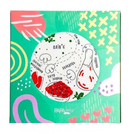 Тарелка «Схема еды»