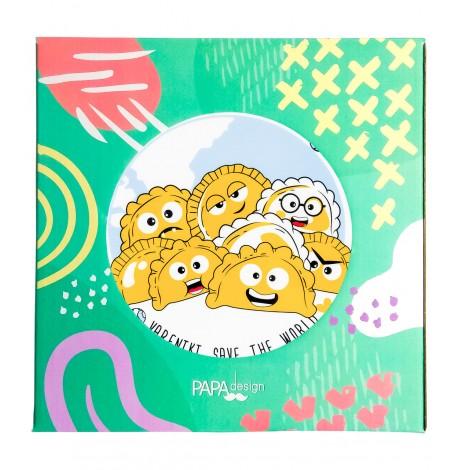 Тарілка «Вареники врятують світ»