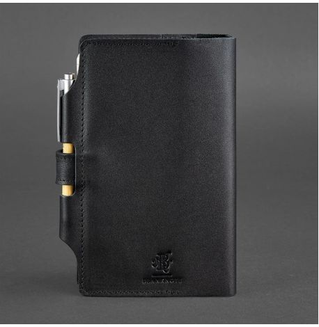 Шкіряний блокнот софт-бук 4.0 A5 mini (чорний) шкіра Krast
