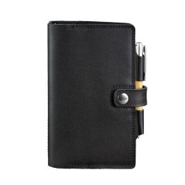 Шкіряний блокнот софт-бук 4.0 A5 mini (чорний) шкіра Krast