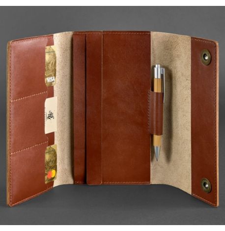 Шкіряний блокнот софт-бук 5.0 A5 mini (світло-коричневий)