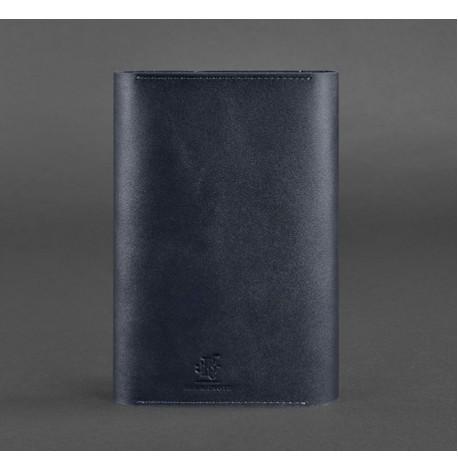 Шкіряний блокнот софт-бук 5.0 A5 mini (темно-синій)