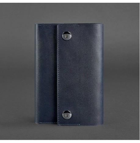 Шкіряний блокнот софт-бук 5.0 A5 mini (темно-синій)