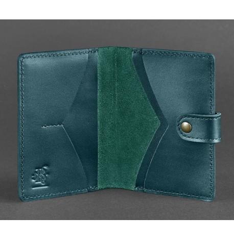 Обложка для паспорта из кожи 3.0 (зеленая)