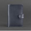 Обложка для паспорта из кожи 3.0 (темно-синий)