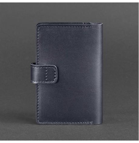 Обложка для паспорта из кожи 3.0 (темно-синий)