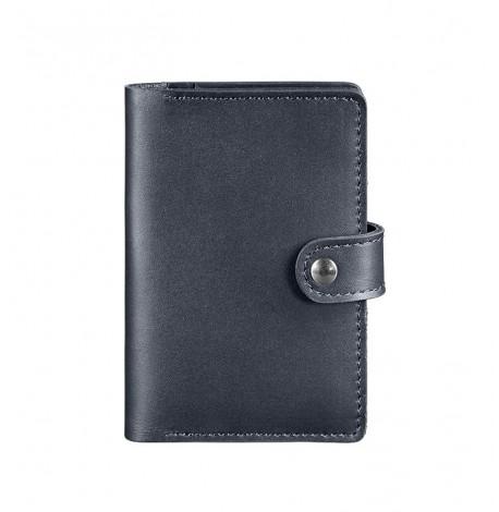 Обложка для паспорта из кожи 3.0 (темно-синий)