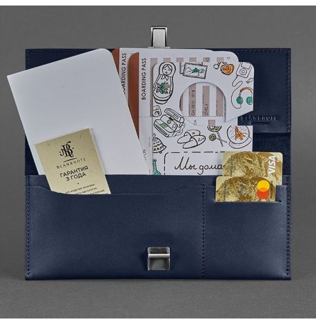 Шкіряний тревел-кейс Journey 2.0 (темно-синій)