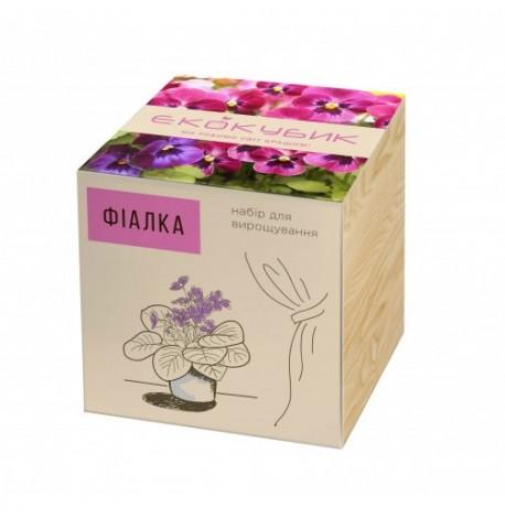 Экокуб для выращивания растений "Фиалка"