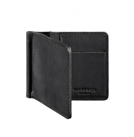 Зажим для денег кожаный 1.0 (черный) кожа Crazy Horse