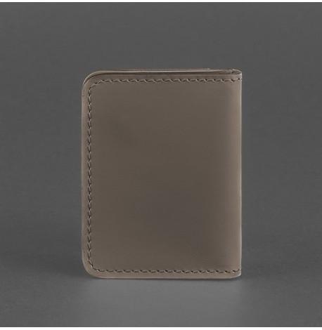 Шкіряна обкладинка для прав або id-паспорта 4.0 (темно-бежева)