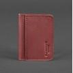 Кожаная обложка для прав или id-паспорта 4.0 (бордовая)