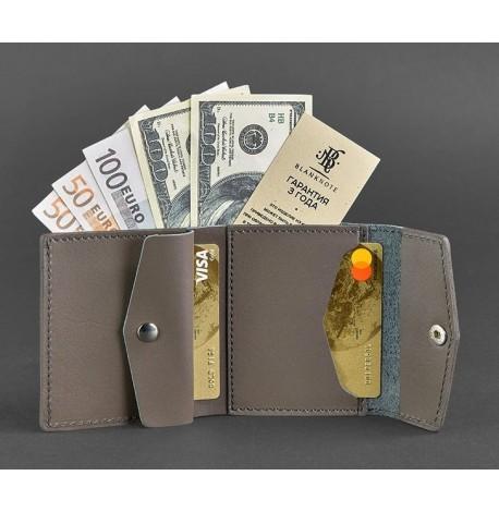 Кошелек женский из натуральной кожи 2.1 (темно-бежевый)