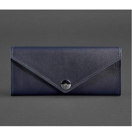 Гаманець жіночий з натуральної шкіри Керрі 1.0 (темно-синій)