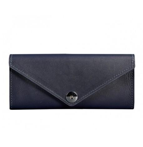 Гаманець жіночий з натуральної шкіри Керрі 1.0 (темно-синій)