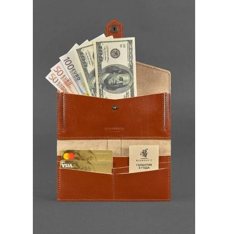 Портмоне из натуральной кожи 3.0 (светло-коричневое)