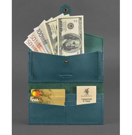 Портмоне з натуральної шкіри жіноче 3.0 (зелене)