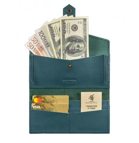 Портмоне з натуральної шкіри жіноче 3.0 (зелене)