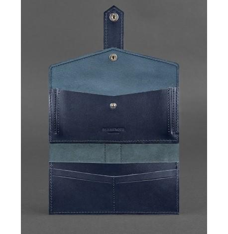 Портмоне з натуральної шкіри 3.0 (темно-синій)