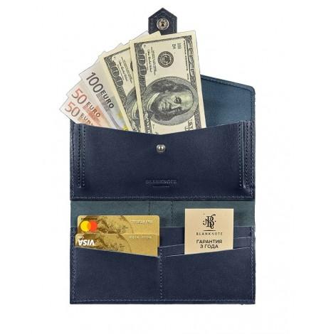 Портмоне з натуральної шкіри 3.0 (темно-синій)