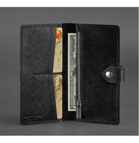 Портмоне из натуральной кожи 3.1 "Blackwood" (черное)