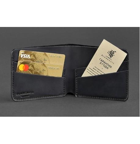 Портмоне з натуральної шкіри чоловіче 4.1 (чорне) шкіра Crazy Horse