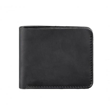 Портмоне з натуральної шкіри чоловіче 4.1 (чорне) шкіра Crazy Horse