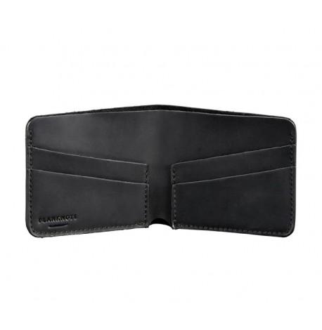 Портмоне з натуральної шкіри чоловіче 4.1 (чорне) шкіра Crazy Horse