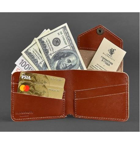 Портмоне з натуральної шкіри 4.2 (світло-коричневе)