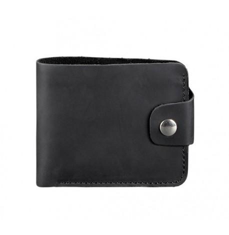 Портмоне з натуральної шкіри 4.3 (шкіра crazy horse) чорне