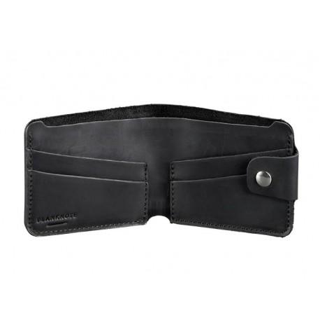 Портмоне з натуральної шкіри 4.3 (шкіра crazy horse) чорне