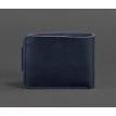 Портмоне з натуральної шкіри 4.3 (темно-синє)