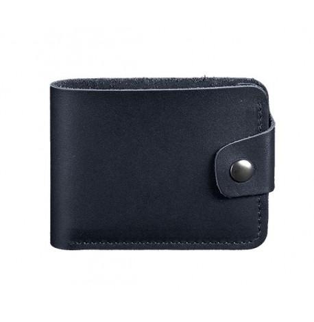 Портмоне з натуральної шкіри 4.3 (темно-синє)