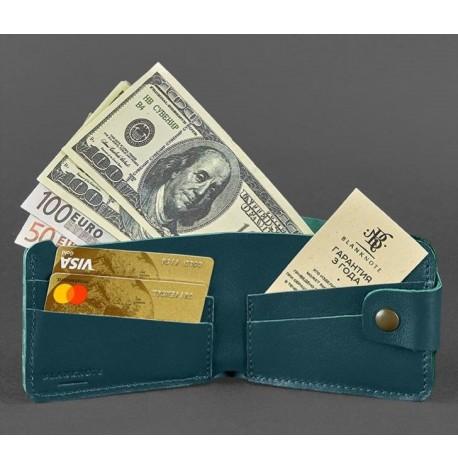 Портмоне з натуральної шкіри жіноче 4.3 (зелене)