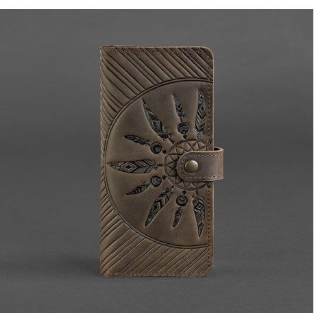 Портмоне з натуральної шкіри 7.0 "Інді" (темно-коричневе)