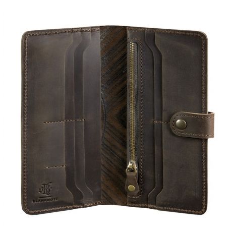 Портмоне з натуральної шкіри 7.0 "Інді" (темно-коричневе)