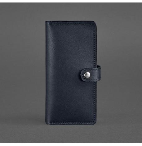 Портмоне из натуральной кожи 7.0 (темно-синее)