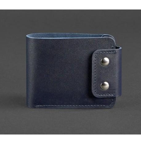 Чоловіче портмоне з натуральної шкіри Zeus 9.0 (темно-синє)