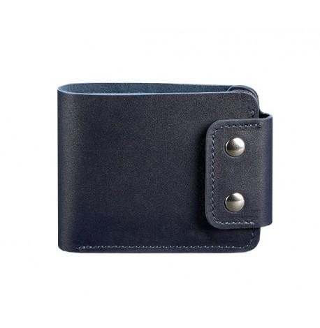 Чоловіче портмоне з натуральної шкіри Zeus 9.0 (темно-синє)