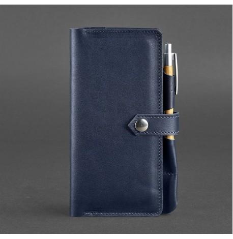 Кожаный тревел-кейс 4.0 (темно-синий)