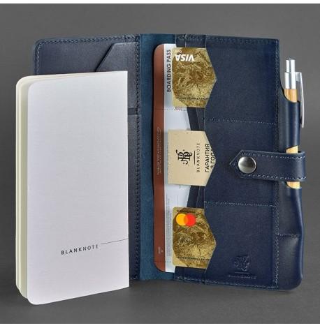 Кожаный тревел-кейс 4.0 (темно-синий)