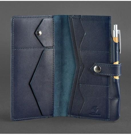 Кожаный тревел-кейс 4.0 (темно-синий)