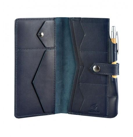 Кожаный тревел-кейс 4.0 (темно-синий)