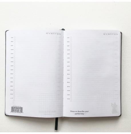 Недатований блокнот-щоденник Active My perfect day (чорно-червоний)