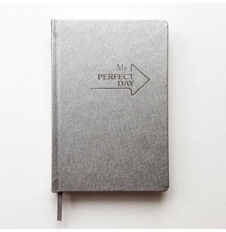 Недатированный блокнот-ежедневник Active My perfect day (серебро)