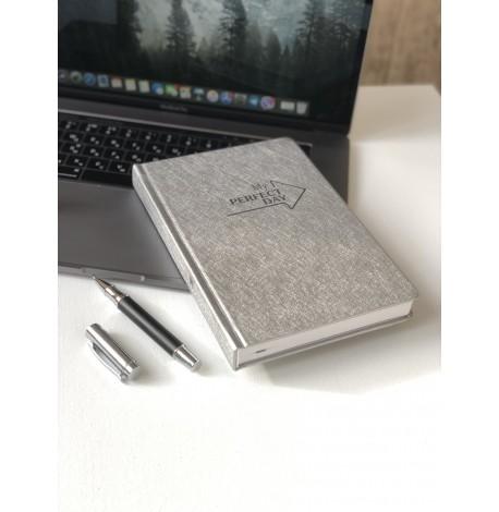 Недатированный блокнот-ежедневник Active My perfect day (серебро)