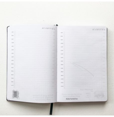 Недатований блокнот-щоденник Active My perfect day (чорний металік)