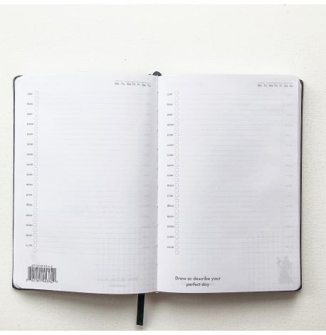 Недатований блокнот-щоденник Active My perfect day (чорний металік)